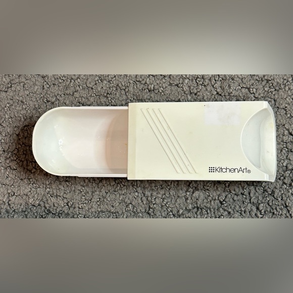 Adjust A Measure Sliding Adjustable Measuring Spoon Cup White Scoop Kitchen Art - Picture 2 of 2